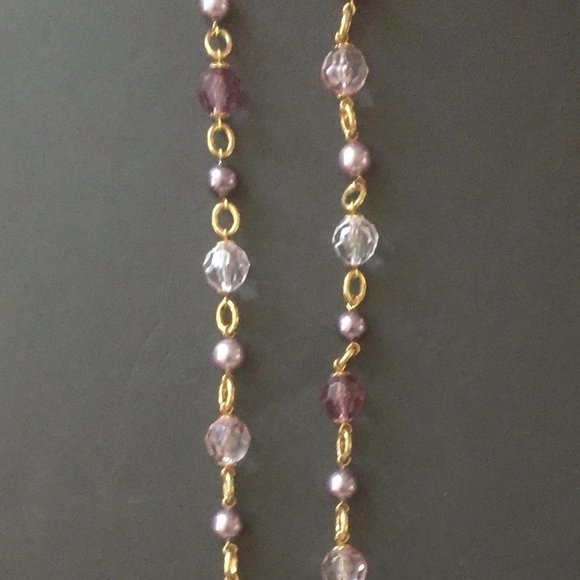 KJL Kenneth Jay Lane Paris Couture 44" Rope Necklace/Shades of Purple/NEW! - Picture 2 of 3